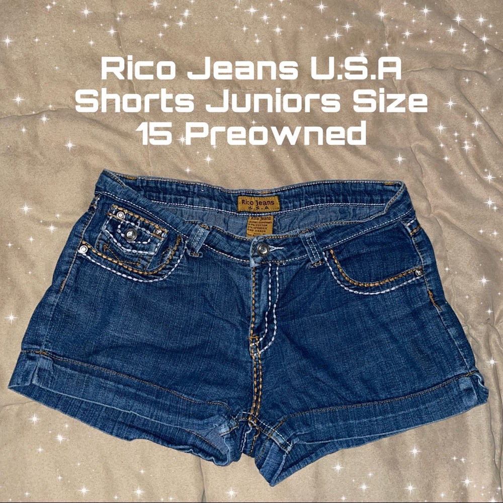 Rico Jeans U.S.A Shorts Size 15 Juniors Blue